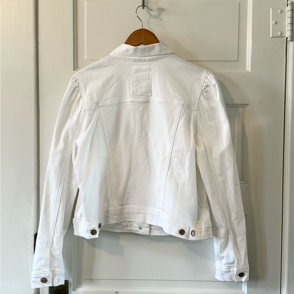 GAP Puff Sleeve Denim Jacket - L - Picture 8 of 9